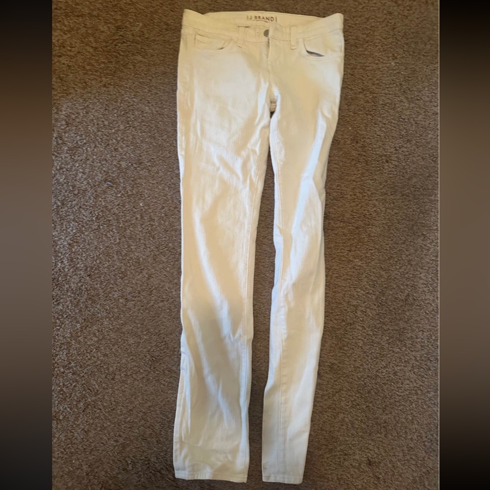 J Brand Off-White Slim Straight Size 5